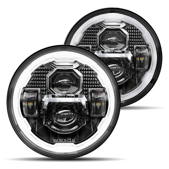 Faros LED HWSTAR de 7" con halo DRL y direccional H6024