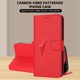 thumbnail image 3 of Funda Cartera Fibra de Carbono para Samsung Galaxy S22 con Soporte y Cierre Magnético Rojo, 3 of 6