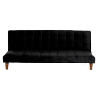 Latam Home - Futon Turin Tela Velvet Negro
