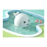 Genérico - Ballena Juguete De Baño Flotante, Rociador De Agua Con Luces Gris