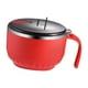 thumbnail image 1 of Ramen Cooker Ensaladera Portátil Ramen Bowl Con Tapa Para Oficina Cocina Dormitorio Rojo Individual, 1 of 3