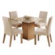 thumbnail image 1 of Juego de Comedor Madesa Evelin con 4 Sillas Marrón/Crema/Imperial, 1 of 9