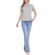 thumbnail image 2 of INSPIRE CHIC Blusas Vintage para Mujer con Cuello Peter Pan y Botones de Algodón Gris Claro XS, 2 of 6