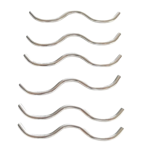 6 ganchos de resorte para trampolín doble en forma de W, conector de trampolín, ganchos en W de alta resistencia para accesorios de trampolín para niñ
