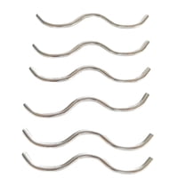 Magideal - 6 Ganchos De Resorte Para Trampolín Doble En Forma De W, Conector De Trampolín, Ganchos En W De Alta Resistencia Para Accesorios De Trampolín Para Niñ