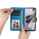 thumbnail image 5 of Funda tipo cartera FOXDOCK para OPPO Reno 10 Pro 5G , diseño girasol en relieve, cuero PU, cierre magnético, soporte y tarjetero, 5 of 5