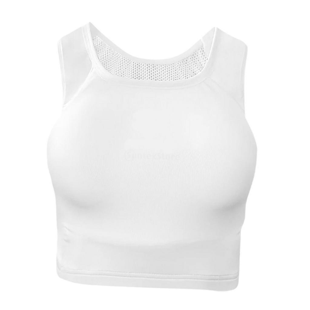 Magideal - Protector De Pecho De Karate Para Mujer, Forro Elástico Extraíble, Protección De Boxeo, Protectores De Pecho Deportivos, Protector De Costillas Para L