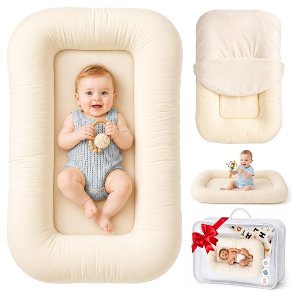 Silla Idudbid de Apoyo para Bebé 0‑24 Meses, Algodón Beige
