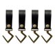 thumbnail image 2 of 4pcs Correa De Cuero Utensilios De Cocina Gancho Para Colgar En El Estante Toallas Para Acampar Tazas Gancho Negro, 2 of 5