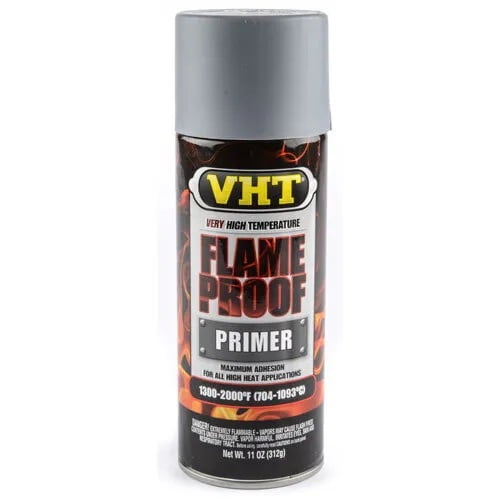 Vht Flameproof Primer Pintura Alta Temperatura Escapes Gris