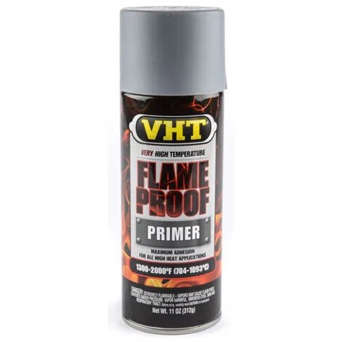 Vht Flameproof Primer Pintura Alta Temperatura Escapes Gris