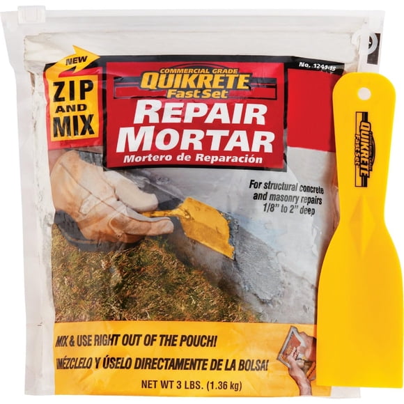 Mortero reparador Quikrete FastSet, 1,36 kg, mezcla de hormigón