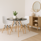 thumbnail image 3 of Mesa de Comedor Eames 80cm redonda - Negra, 3 of 7