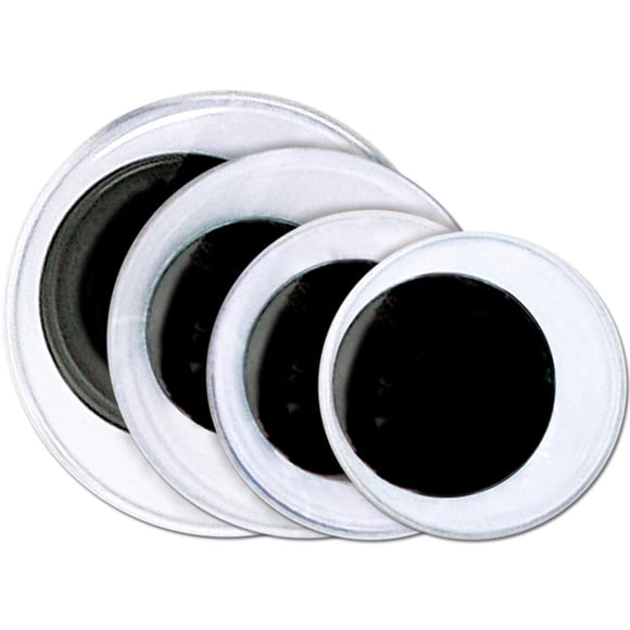 Wiggle Eyes Jumbo 100 Unidades Color Negro