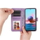 thumbnail image 3 of Funda tipo cartera FOXDOCK para Xiaomi Redmi Note 10s 4G , diseño girasol en relieve, cuero PU, cierre magnético, soporte y tarjetero, 3 of 5