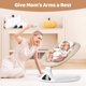 thumbnail image 5 of Baby Swing Feitiong Bluetooth con mando a distancia de 0 a 6 m, color beige, 5 of 7