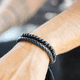 thumbnail image 2 of Pack 2 pulseras cuero negro hombre mujer, 2 of 3