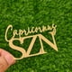 thumbnail image 5 of Adorno para tartas Snvpnyd Capricornus SZN, acrílico dorado, 5 of 6