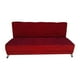 thumbnail image 2 of Futon Patagonia Felpa Rojo 3 Cuerpos Pmetal, 2 of 3