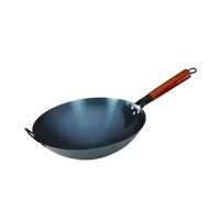 Magideal - Sartén Wok Sartén Salteado Sartenes Con Mango De Madera Cocina De Inducción Universal Ollas A Gas Cocina Hervida Sartén Antiadherente Sartén Salteada 40 Centímetros