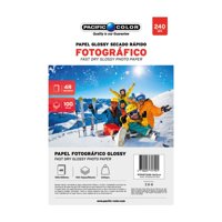 Pacific Color - Papel Fotográfico Secado Rápido 10X15Cms De 100 Hojas - Ps