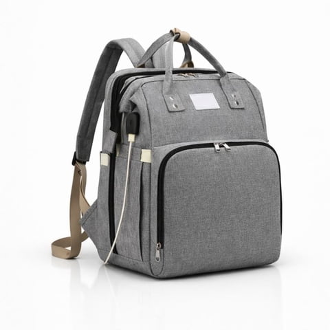 Movi - Mochila Pañalera Para Niño Multifuncional 3 En 1 (Con Cuna Y Mudador) - Salidas Cómodas Y Seguras