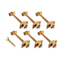 Magideal - Conectores De Fijación Para Muebles, Conectores Para Encimeras, Pernos, Accesorios, Herrajes, Fijaciones Para Tableros De Mesa, Bloques De Carnicero Y 6 Piezas