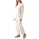 thumbnail image 4 of INSPIRE CHIC Conjunto de Suéter de Punto de 2 Piezas para Mujer Cuello Alto Hombro Caído Manga Larga Ajustable Apricot Mediano, 4 of 6