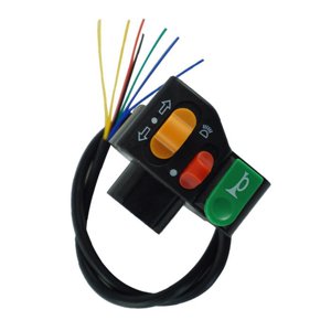 Ioensy - Interruptor De Manillar De Motocicleta Universal 7/8 Pulgadas 22 Mm 3 En 1 Para Atv