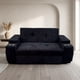 thumbnail image 1 of Sofá Cama Negro Chenille Elite 2 Plazas con Puffs y Respaldo Reclinable, 1 of 2