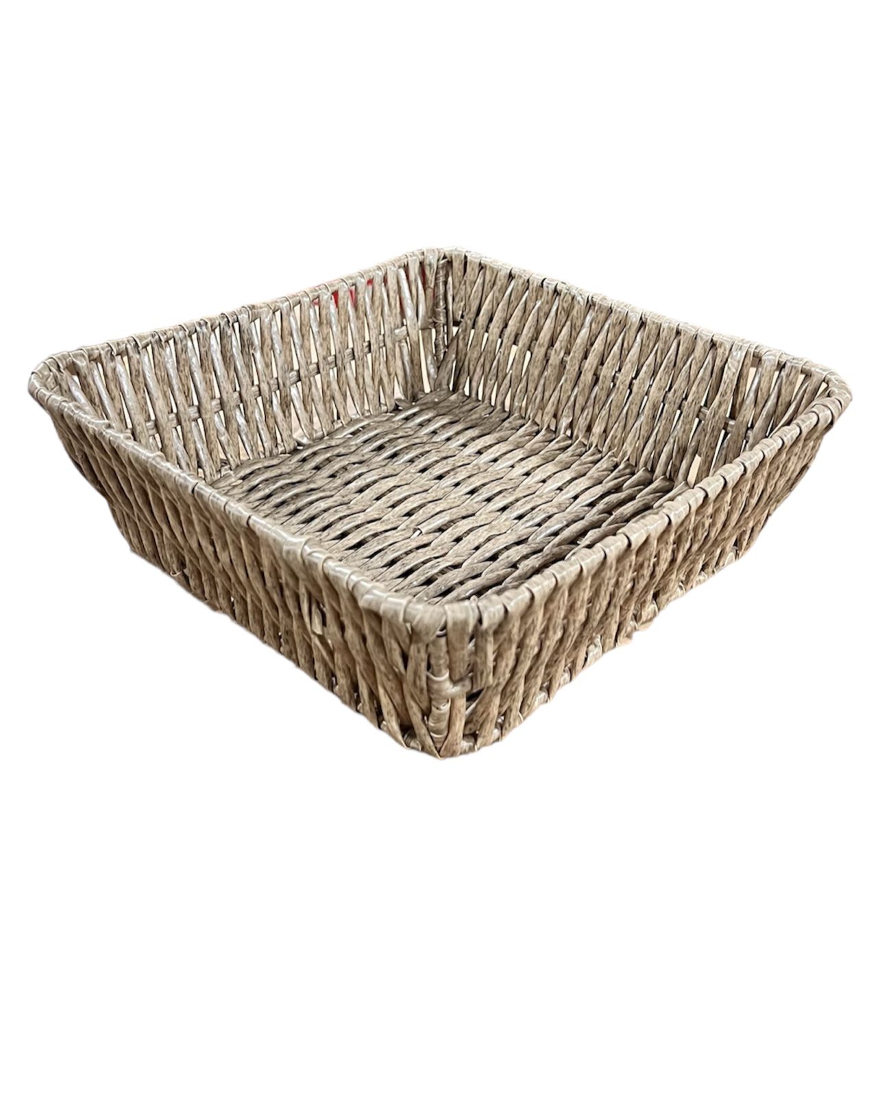 Oem - Bandeja Cesta De Ratan Cesta Tejida Alimento Cuadrada 20X7Cm B