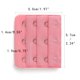 thumbnail image 3 of 3 Ganchos 3 Filas Extensores de Correa de Sujetador Elásticos Hebillas Ganchos Banda de Sujetador para Mujeres Rosa 1, 3 of 5