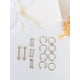 thumbnail image 2 of Pack 16 Piercing Plateado Set Tragus Septum Industrial Nostril Helix, 2 of 3