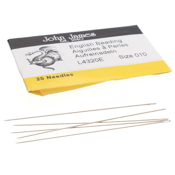 Aguja para Coser a Mano The Beadsmith John James Tamaño 10, Paquete de 25
