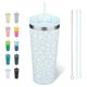 thumbnail image 1 of Vaso térmico BJPKPK de 650 mL de acero inoxidable con tapa y popote, 1 of 6
