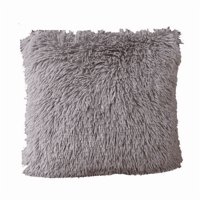 Genérico - Pack 2 Funda Peluda Decorativa Color Gris