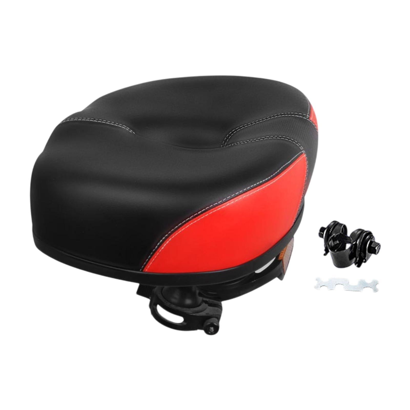 Magideal - Padera De Sillín De Bicicleta Eléctrica Pads No Es Útil Para Impermeabilizar Pu Reemplación De Cool Apruega De Coolo Pu Sin Asiento Para Bicicleta De Rojo Negro