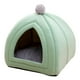 thumbnail image 1 of Gato Cama Cachorro Perrera Sofá Semicerrado Invierno Para Gatos Perros Suministros Verde, 1 of 5