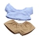 thumbnail image 2 of Top Y Pantalones De Muñeco De Peluche, Disfraces Artesanales Para Muñecas De 15cm, Imaginación, Flexibilidad, Camisa Azul, 2 of 3