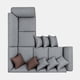 thumbnail image 5 of SOFA SECCIONAL ISIDORA 5 CUERPOS GRIS, 5 of 8