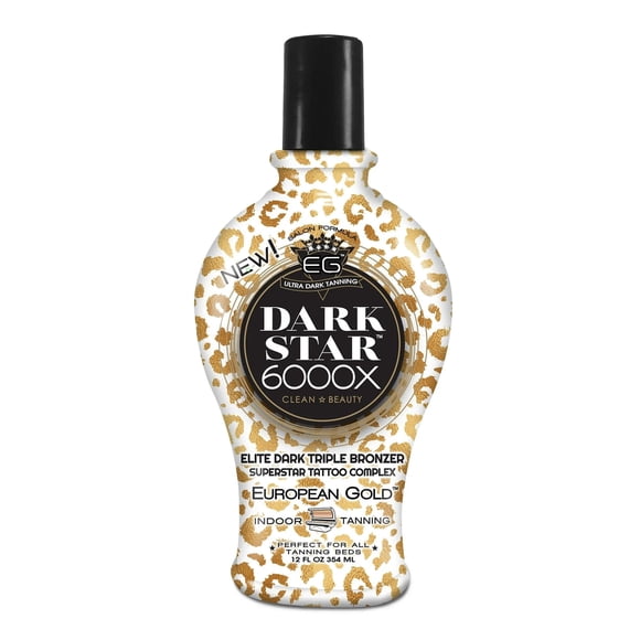 Loción bronceadora European Gold Dark Star 6000X UltraDark 355 ml