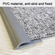 thumbnail image 3 of Protector de borde de 2 metros - Tira de PVC para borde de alfombra - Tiras de transición de goma para piso - Moldura autoadhesiva, 3 of 5