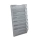 thumbnail image 1 of Archivador De Pared Con 8 Bolsillos, Moderno Estante Para Correo, Para Periódicos, Archivos De Correo, Color Plateado, 1 of 5