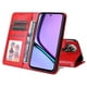 thumbnail image 4 of Funda tipo cartera FOXDOCK para Realme C67 4G , diseño girasol en relieve, cuero PU, cierre magnético, soporte y tarjetero, 4 of 5