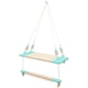 thumbnail image 1 of Estante De Pared De Madera Con Ganchos, Cocina, Oficina, Organizador, Montaje Colgante, Ropa, Verde, 1 of 5