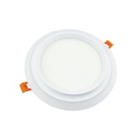 Importclick - Foco Led Panel 124 Watt Redondo Dúo Blanco Luz Fría