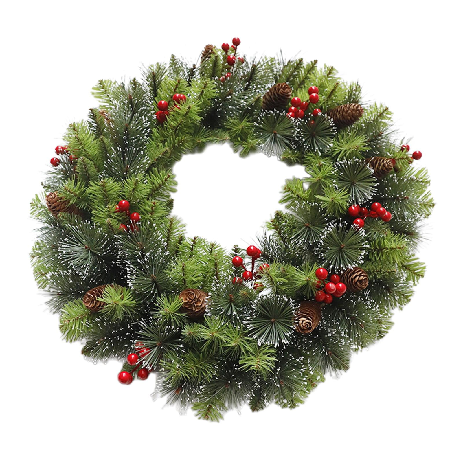 Bothyi - Guirnalda Artificial De Navidad Para Colgar En La Pared, Corona De Invierno Para Puerta, Boda, Navidad, 40cm