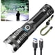 thumbnail image 1 of Linterna Táctica Recargable Usb-c Super Brillante De 5 Modos Con Zoom - Impermeable - Ideal Para Senderismo, Caza, Camping Y Emergencias, 1 of 5