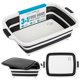 thumbnail image 1 of Recipiente plegable para preparar barbacoas BIRDROCK HOME con tabla de cortar, color negro, 1 of 7