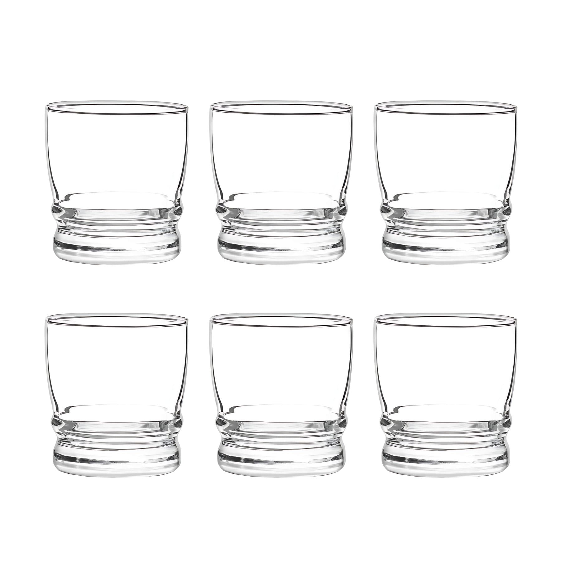 Cristar - Display 6 Vasos Bajos Madeira Rock 304cc Tragos Jugos